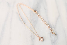 Load image into Gallery viewer, Dainty Golden Heart Gem Satellite Chain Choker Necklace