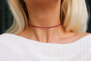 Pomegranate Opal Beaded Choker Necklace