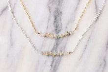 Load image into Gallery viewer, Raw Ethiopian Opal Chip Chain Choker Necklace