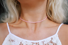 Load image into Gallery viewer, Baby Pink Opal Beaded Choker Necklace
