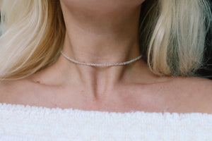 Angel Aura Crystal Beaded Choker Necklace