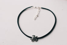 Load image into Gallery viewer, Vegan Suede Sea Turtle Bead Choker Necklace