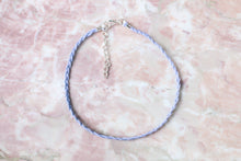 Load image into Gallery viewer, Lilac Organic Hemp Braided Choker Necklace