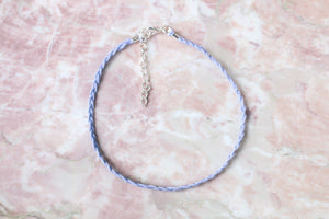Lilac Organic Hemp Braided Choker Necklace