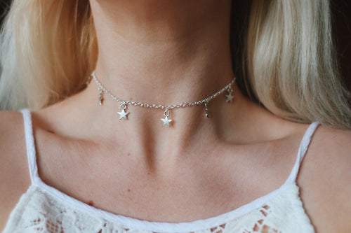 Starlit Charm Choker Necklace