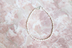 Pearly Girl Anklet / Pearl Anklet / Beach Jewelry / Pearl Beads / Minimalist Jewelry
