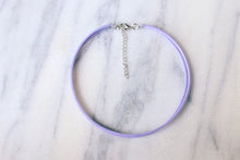 Load image into Gallery viewer, Pastel Lilac Double Wrap Vegan Suede Choker Necklace