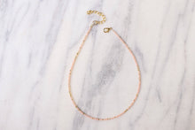 Load image into Gallery viewer, Golden Peach Beaded Choker Necklace