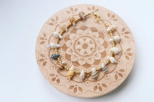 Boho Metallic Gold Sea Shell Anklet