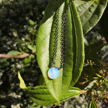 Load image into Gallery viewer, Opalite Gunmetal Necklace