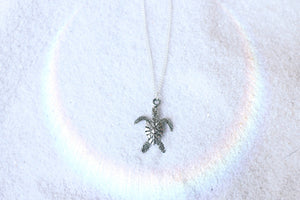 Dainty Sea Turtle Necklace, Beach Jewelry, Handmade Necklace