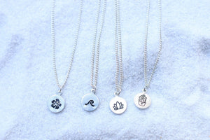 Dainty Hand Stamped Necklaces