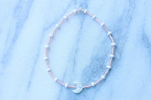 Load image into Gallery viewer, Luna sea shell coconut and rose gold beaded bracelet or anklet