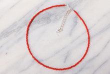 Load image into Gallery viewer, Red Hot Beaded Choker Necklace
