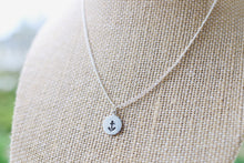 Load image into Gallery viewer, Dainty Anchor Hand Stamped Necklace / Anchor Jewelry / Boho Style / Summer Necklace