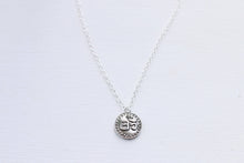 Load image into Gallery viewer, Silver Coin Om Dainty Necklace
