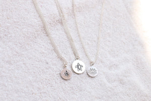 Honu Sea Turtle Hand Stamped Necklace