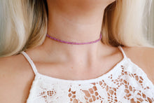 Load image into Gallery viewer, Vintage Purple Opal Beaded Choker Necklace