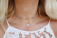 Load image into Gallery viewer, Choose your design dainty hand stamped choker necklace