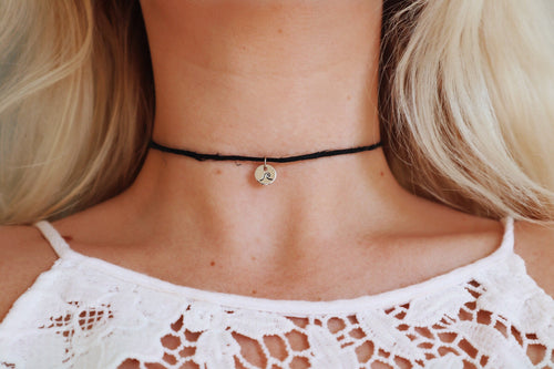 Tiny Wave Hemp Choker Necklace
