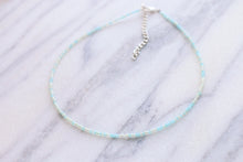 Load image into Gallery viewer, Seafoam Mermaid Seed Beaded Choker Necklace