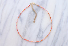 Load image into Gallery viewer, Sherbert Sunrise Seed Beaded Choker Necklace
