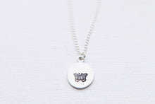 Load image into Gallery viewer, Dainty Hand Stamped Butterfly Necklace