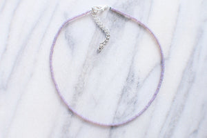 Purple Haze Beaded Choker Necklace