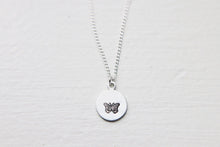Load image into Gallery viewer, Dainty Hand Stamped Butterfly Necklace