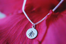 Load image into Gallery viewer, Dainty Hawaiian Hibiscus Hand Stamped Necklace