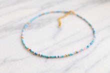 Load image into Gallery viewer, Calypso Blue Seed Beaded Choker