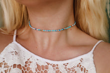 Load image into Gallery viewer, Calypso Blue Seed Beaded Choker