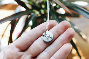 Salt & Sun Whale Tail Hand Stamped Necklace