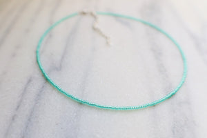 Mermaid Opal Seed Beaded Choker Necklace