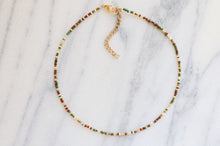 Load image into Gallery viewer, Earthly Crisp Autumn Seed Beaded Choker Necklace