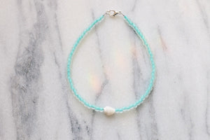 Oceanside Sea Glass Anklet