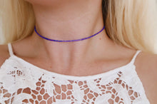 Load image into Gallery viewer, Riviera Iridescent Seed Beaded Choker