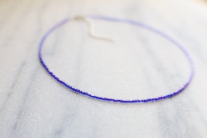 Riviera Iridescent Seed Beaded Choker