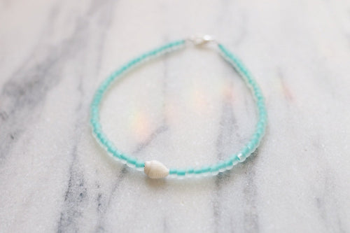 Oceanside Sea Glass Anklet