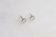 Load image into Gallery viewer, Itty Bitty Sea Shell Clam Earrings Studs