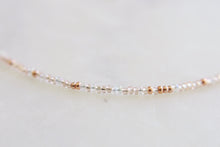 Load image into Gallery viewer, Lily Rose Gold Seed Beaded Choker Necklace