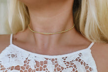 Load image into Gallery viewer, Golden Sea foam Seed Beaded Choker Necklace