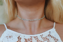 Load image into Gallery viewer, Salty Seafoam Seed Beaded Choker Necklace
