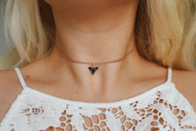 Load image into Gallery viewer, Rose Gold Mini Mako Shark Tooth Choker Necklaces