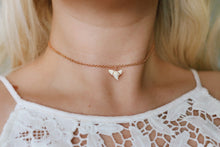 Load image into Gallery viewer, Rose Gold Mini Mako Shark Tooth Choker Necklaces