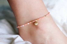 Load image into Gallery viewer, Sunkissed Peach Sea Shell Beaded Anklet/Bracelet
