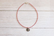 Load image into Gallery viewer, Om Coin Vintage Opal Seed Beaded Anklet, Bracelet, Choker