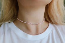 Load image into Gallery viewer, Salt Water Taffy Seed Beaded Choker Necklace