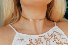 Load image into Gallery viewer, Golden Leaf Chain Choker Necklace