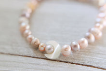 Load image into Gallery viewer, Lavender Moon Pearl Beaded Bracelet